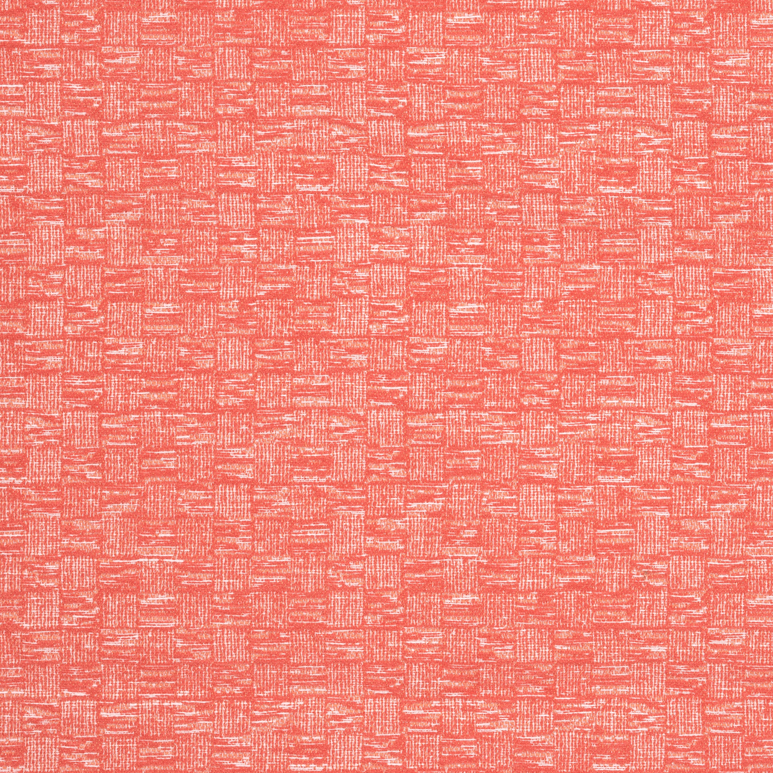 Cestino fabric in coral color - pattern number W8516 - by Thibaut in the Villa collection