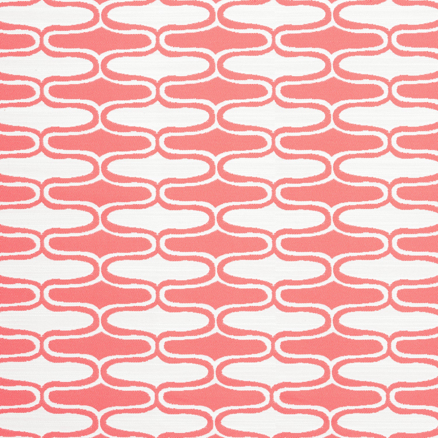 Saraband fabric in coral color - pattern number W8532 - by Thibaut in the Villa collection