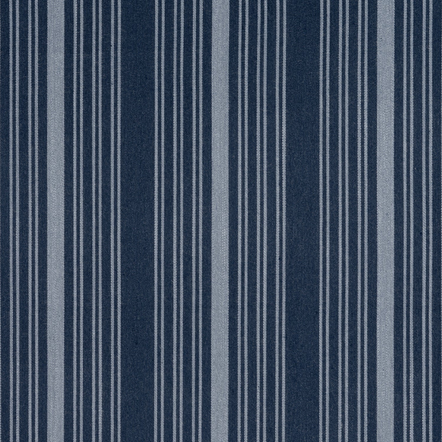 Kaia Stripe fabric in marine color - pattern number W8539 - by Thibaut in the Villa collection