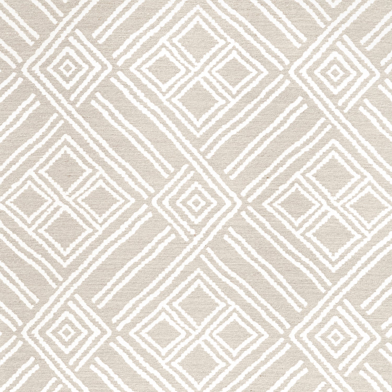 Terraza fabric in sand color - pattern number W8605 - by Thibaut in the Villa collection