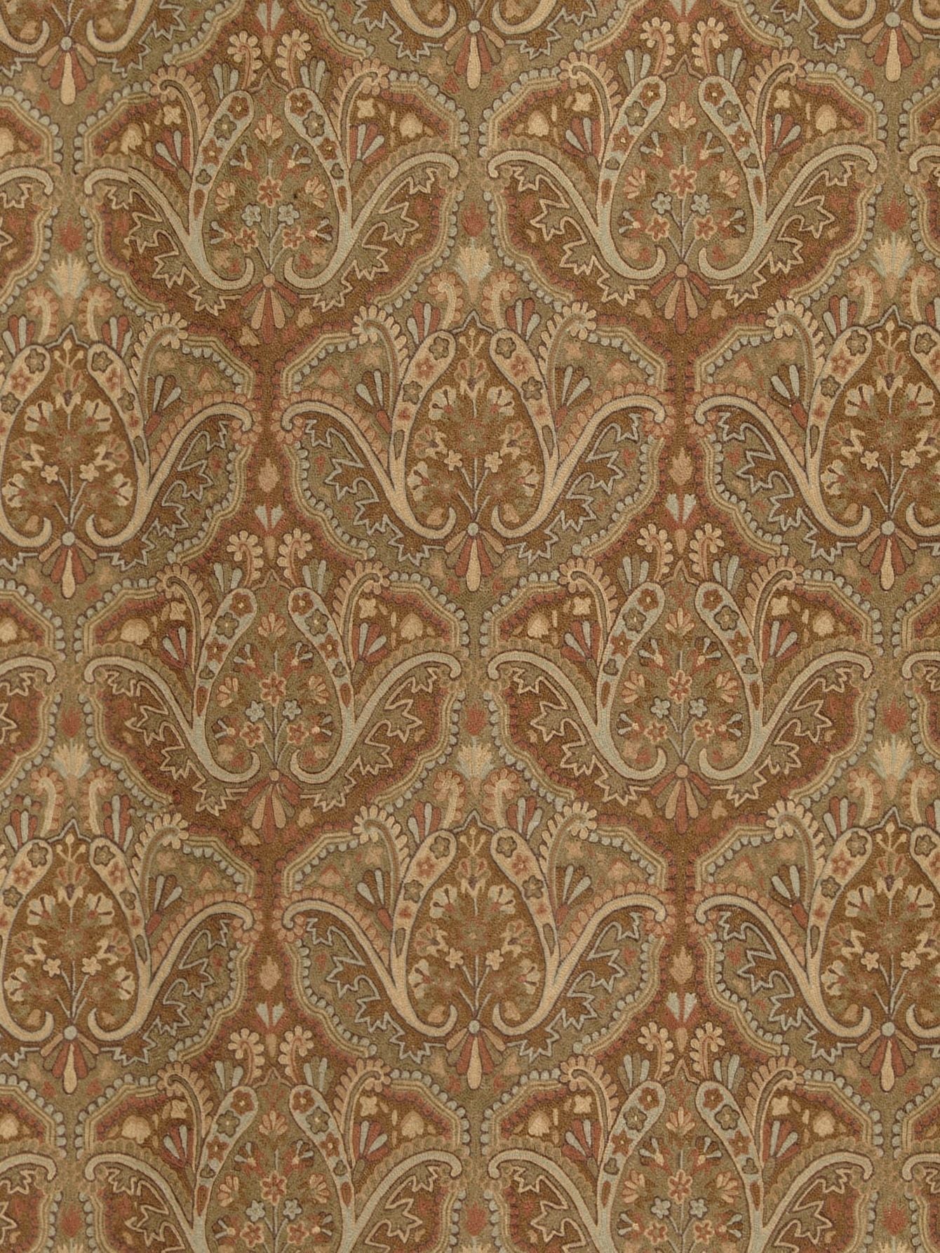 Shaldar Crewel fabric in brown color - pattern number WI 00012000 - by Scalamandre in the Old World Weavers collection