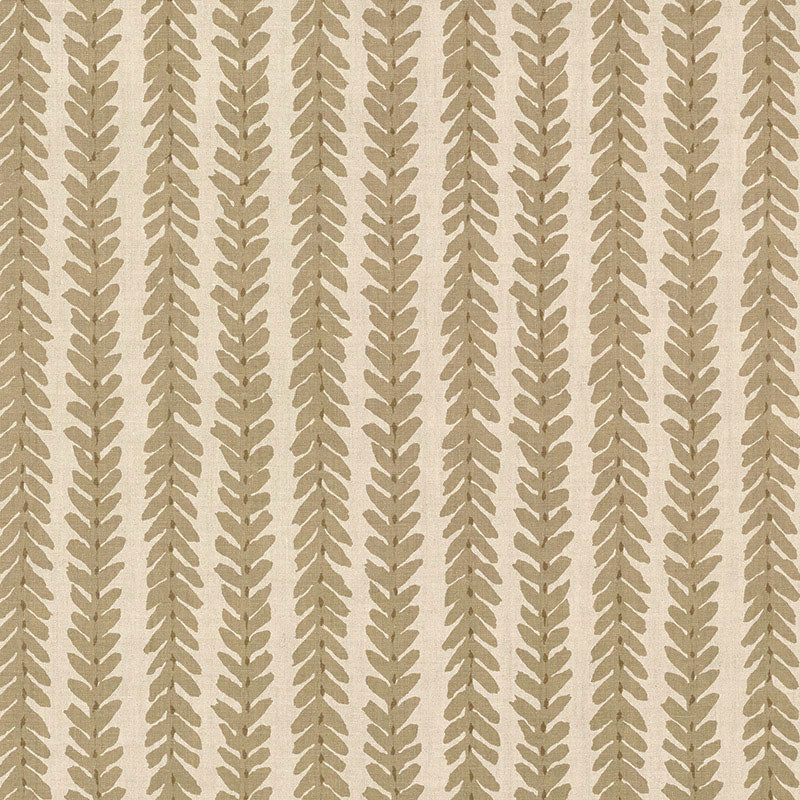Woodperry fabric in brown color - pattern number WOOD002 - by Schumacher in the Veere Grenney collection
