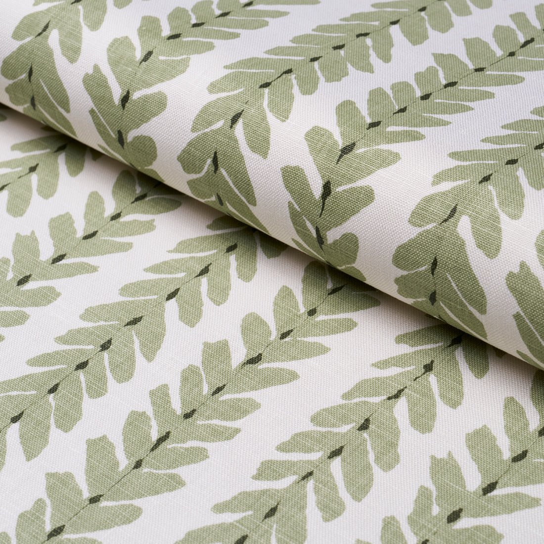 Woodperry fabric in moss color - pattern number WOOD007 - by Schumacher in the Veere Grenney collection