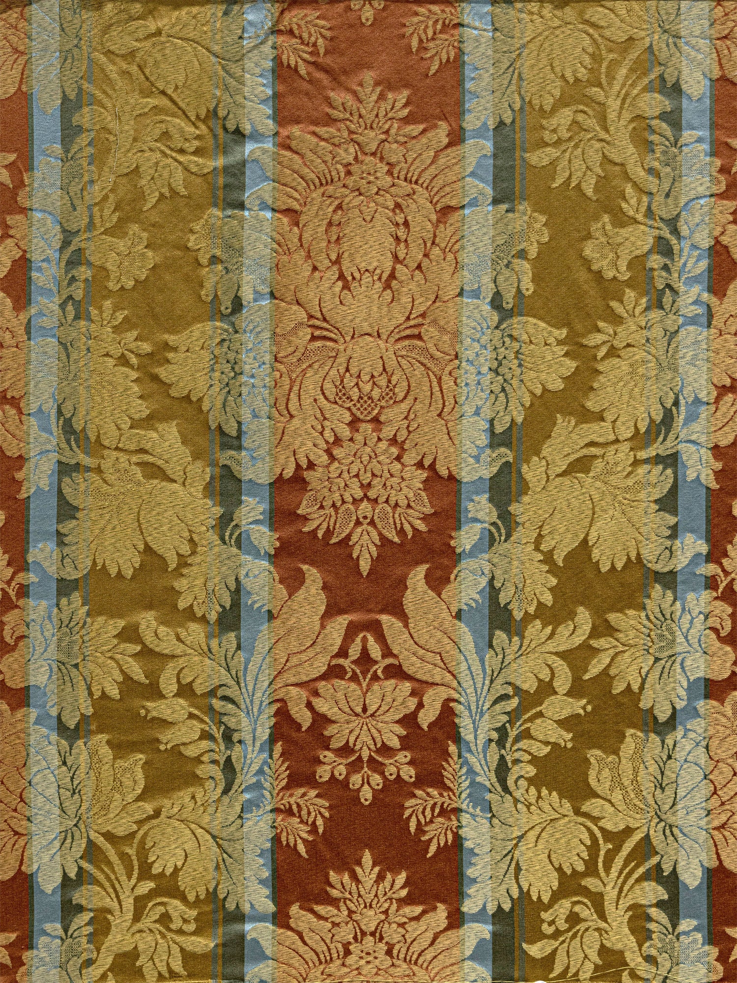 Urbino Imberline fabric in gold multi color - pattern number Y0 00026477 - by Scalamandre in the Old World Weavers collection
