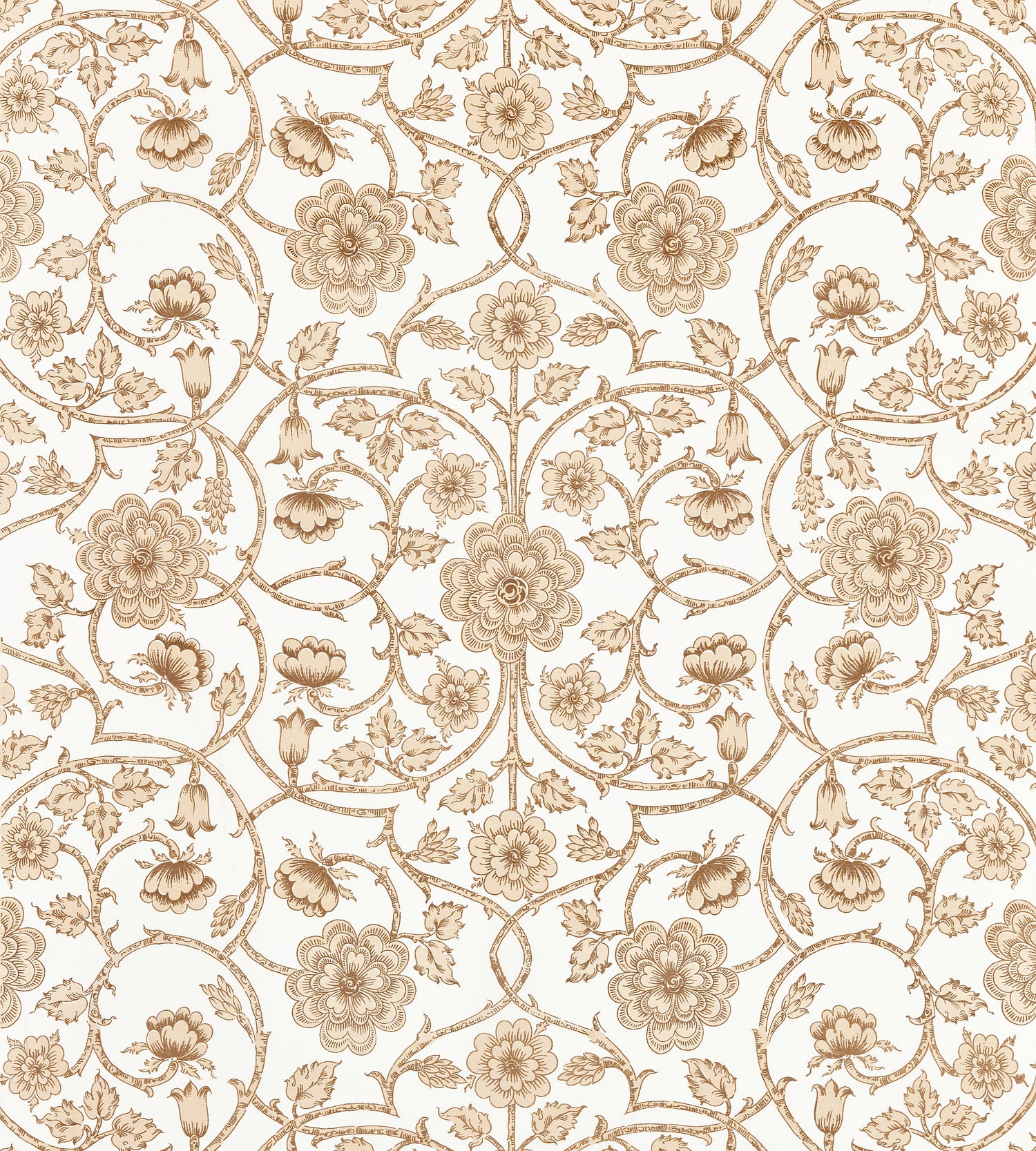 Ornamental Gate fabric in travertine color - pattern number YD 00035736 - by Scalamandre in the  collection