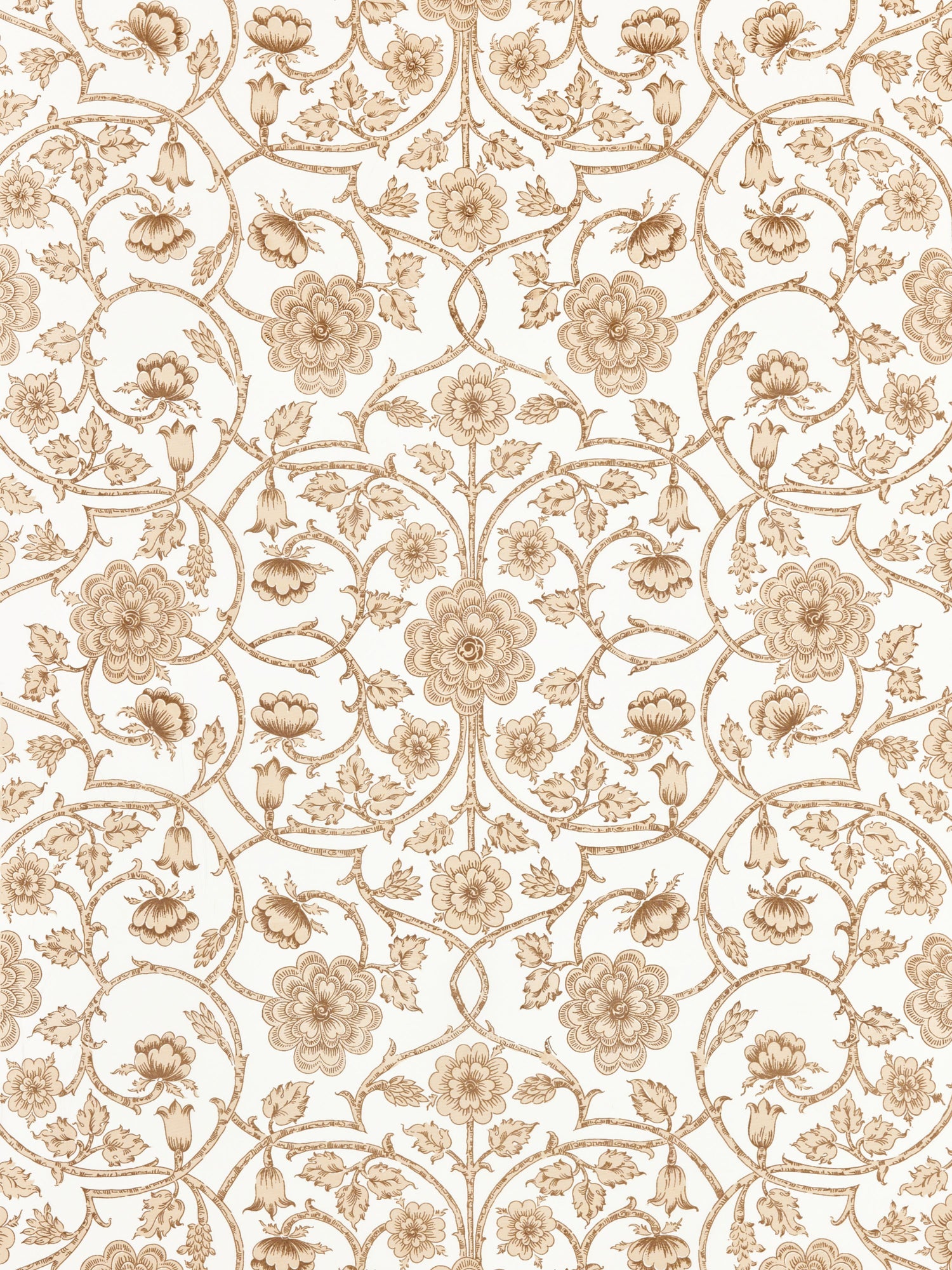 Ornamental Gate fabric in travertine color - pattern number YD 00035736 - by Scalamandre in the Scalamandre Dec 2024 collection