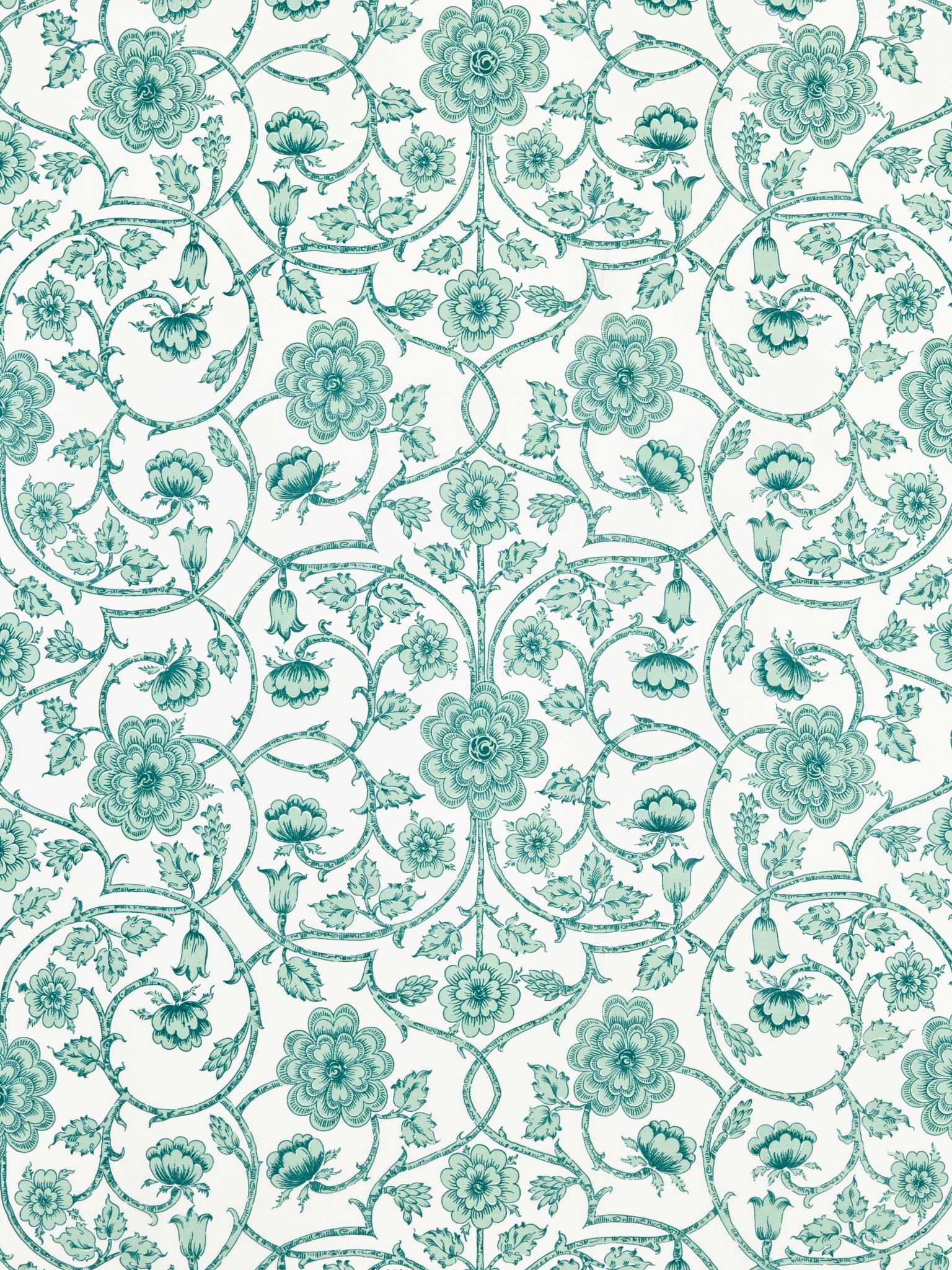 Ornamental Gate fabric in celadon color - pattern number YD 00055736 - by Scalamandre in the Adity International collection