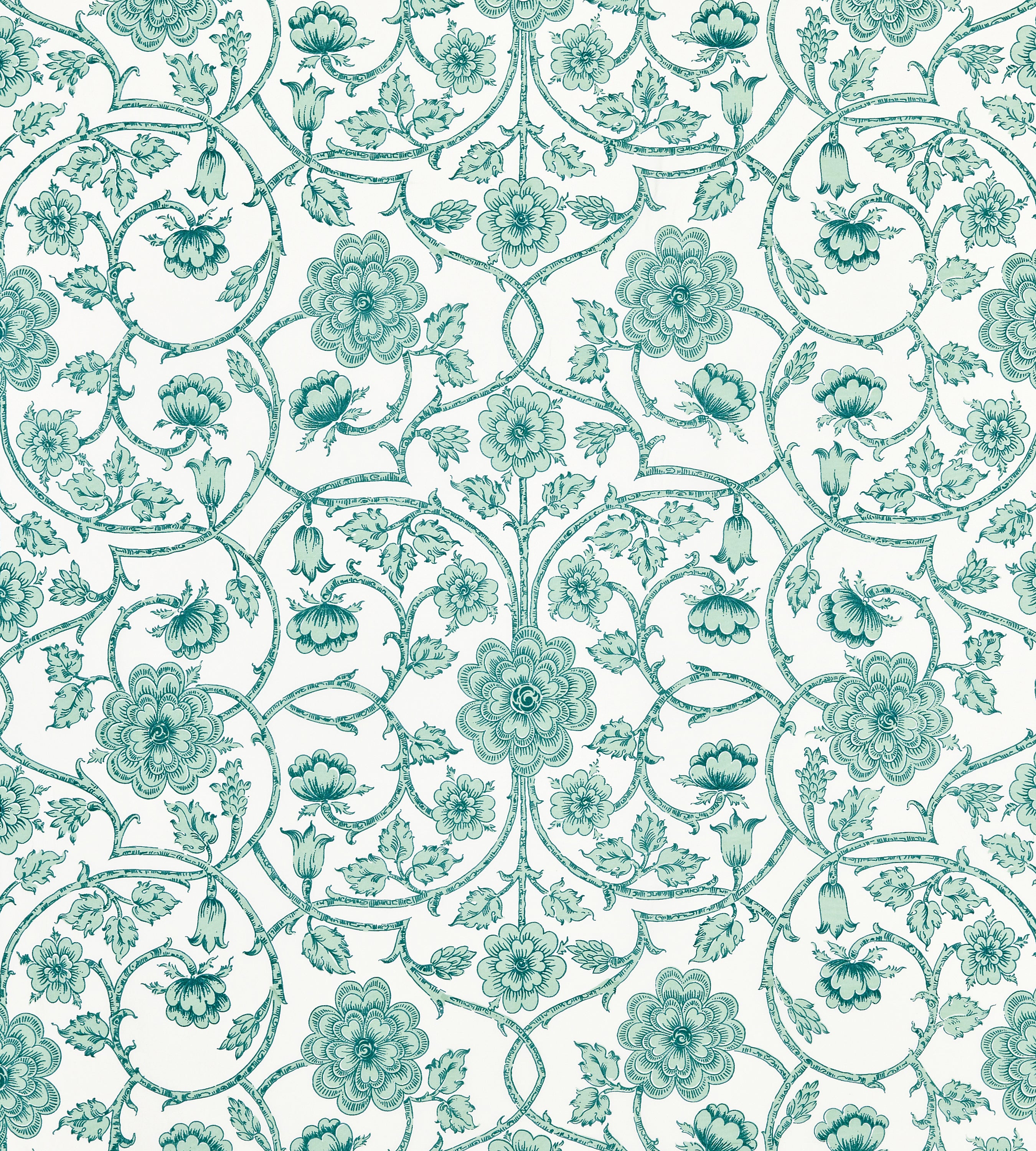 Ornamental Gate fabric in celadon color - pattern number YD 00055736 - by Scalamandre in the Scalamandre Dec 2024 collection