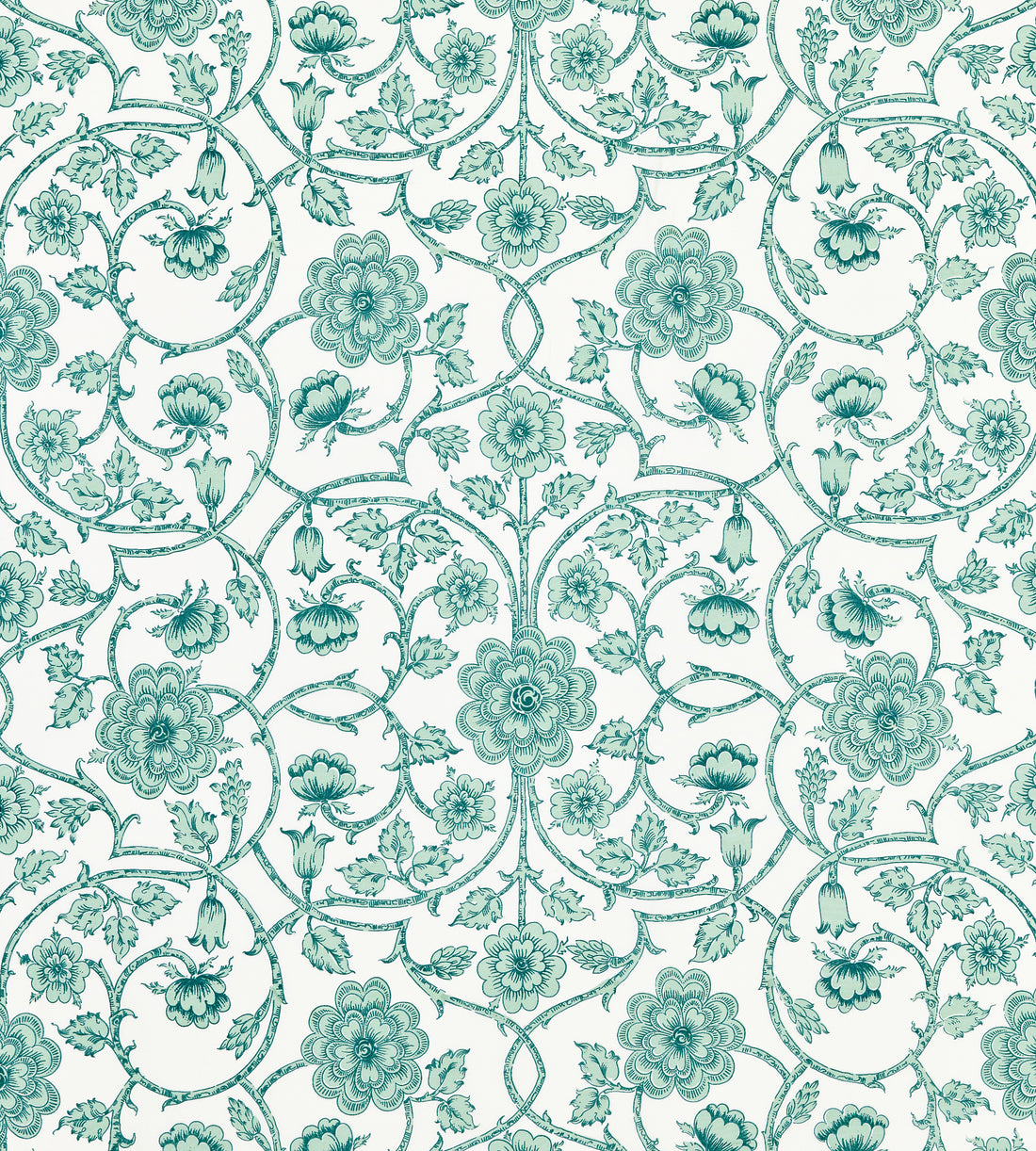 Ornamental Gate fabric in celadon color - pattern number YD 00055736 - by Scalamandre in the  collection