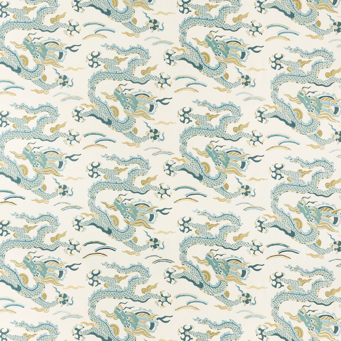 Zen Dragon fabric in chambray color - pattern ZEN DRAGON.135.0 - by Kravet Couture