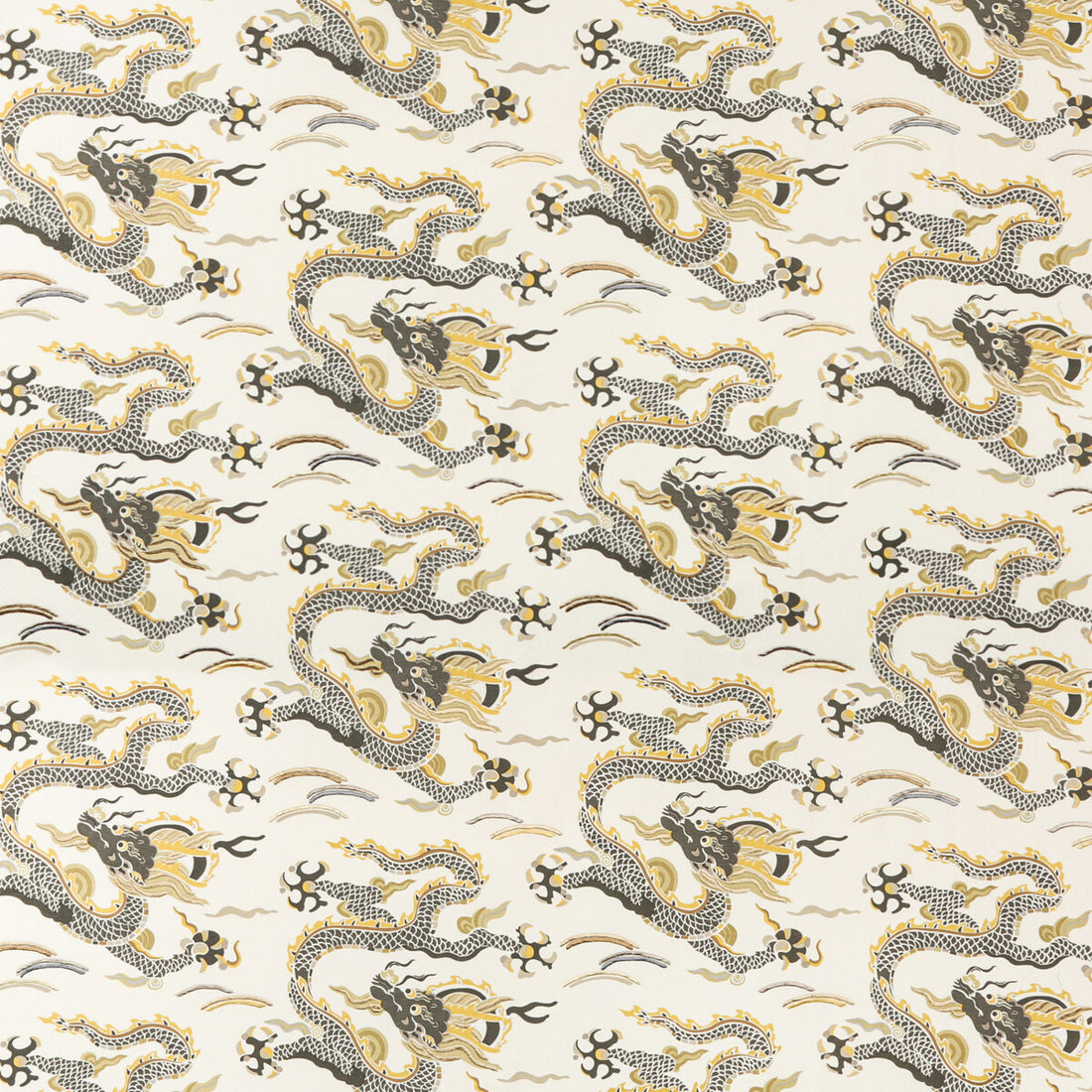 Zen Dragon fabric in gold color - pattern ZEN DRAGON.421.0 - by Kravet Couture