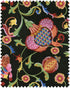 Al Fresco Embroidered fabric in black pink color - pattern number FB00145 - by Mind The Gap in the La Dolce Vita collection