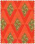 Calamosche Woven fabric in orange green taupe color - pattern number FB00138 - by Mind The Gap in the La Dolce Vita collection