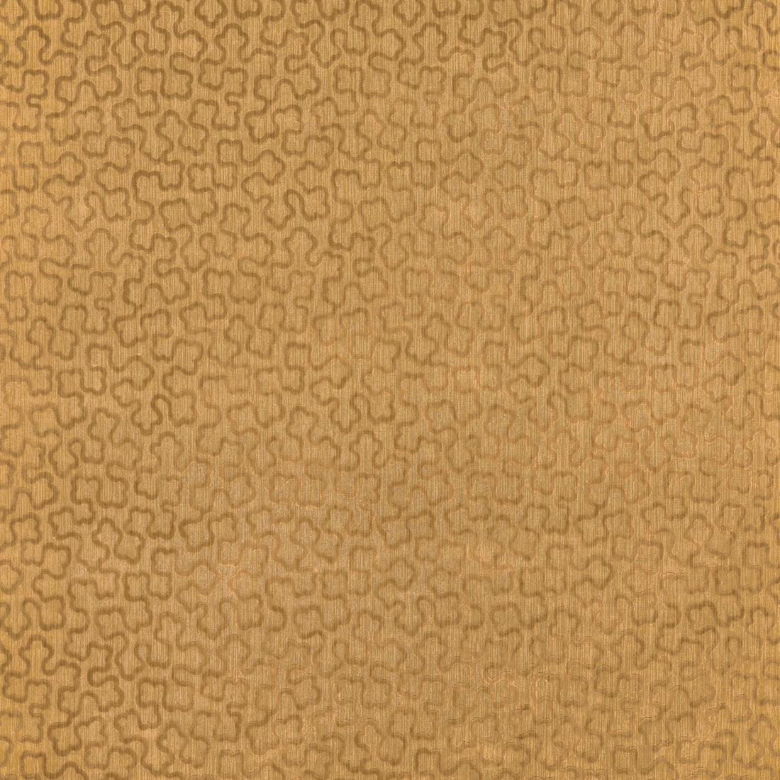 Trefolia Velvet fabric in amber color - pattern number AW9247 - by Anna French in the Camelot collection