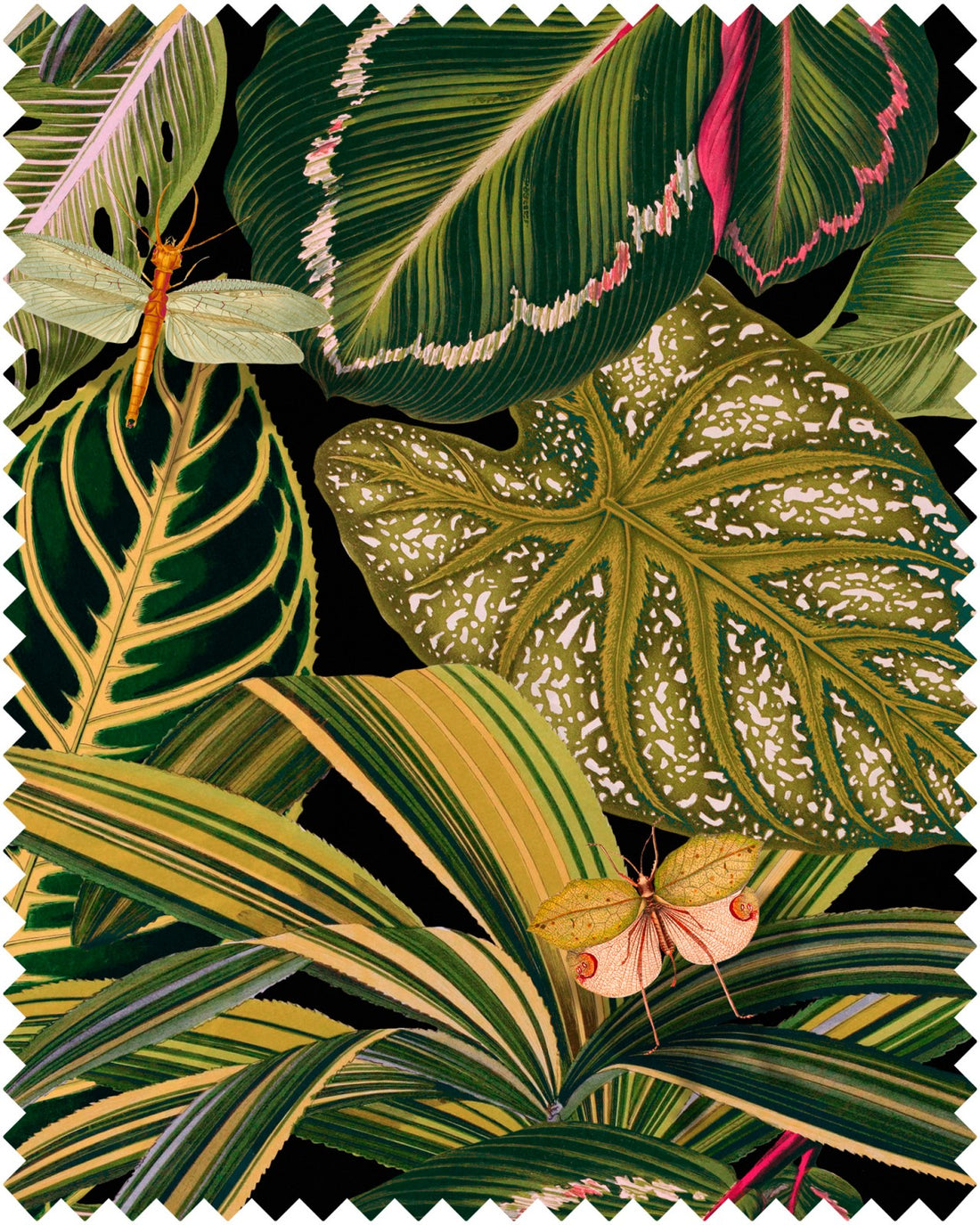 Amazonia fabric in green color - pattern number FB00005 - by Mind The Gap in the Tropical Story collection
