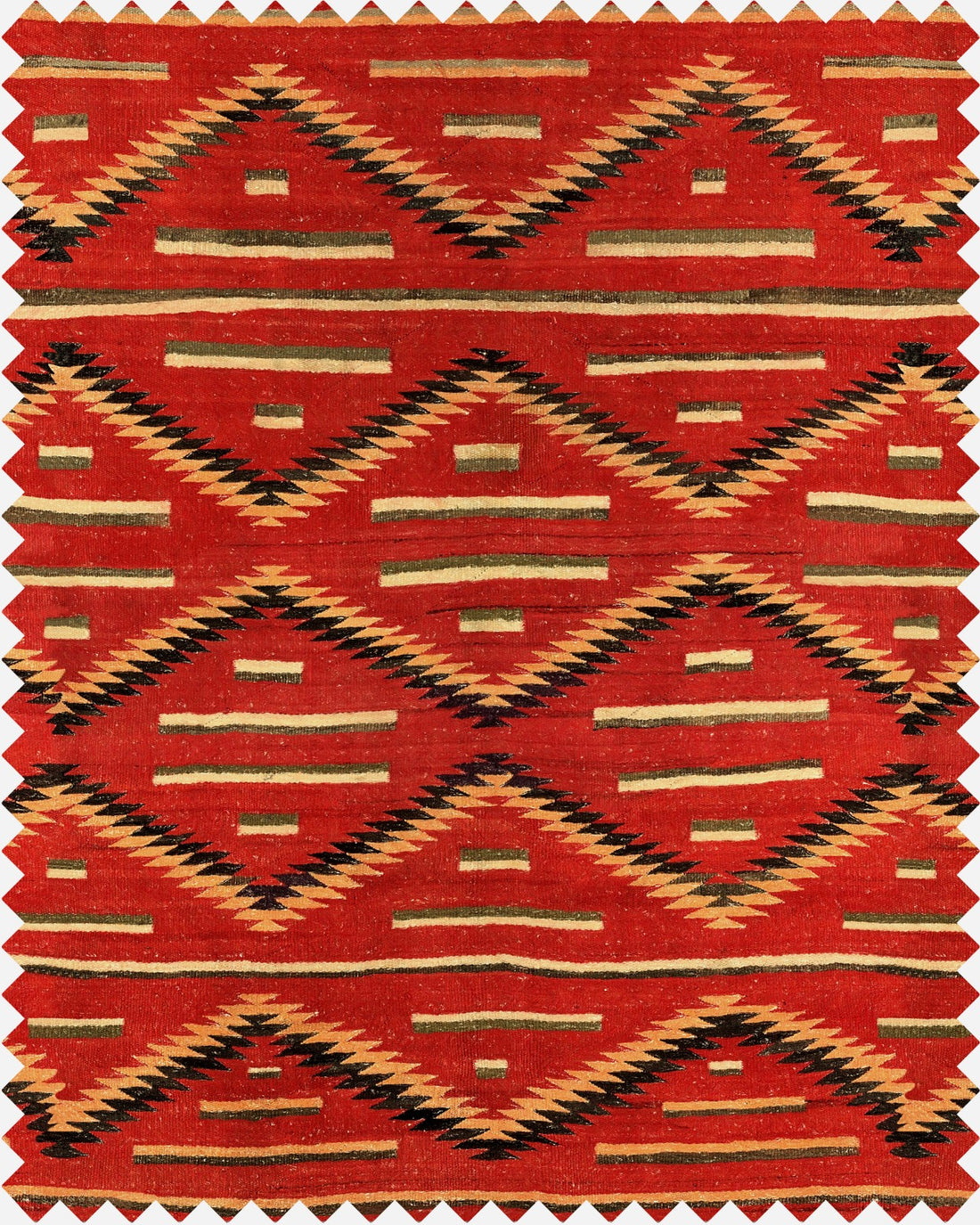 Eyedazzler Navajo fabric in red color - pattern number FB00023 - by Mind The Gap in the Home of an Eccentric Man collection