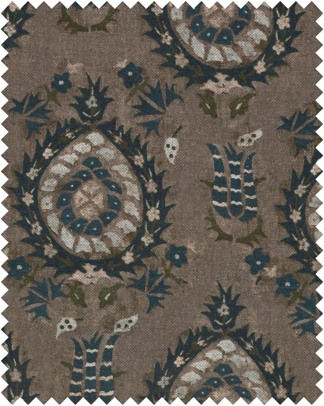 Flourish Dapple fabric in grey color - pattern number FB00037 - by Mind The Gap in the Transylvanian Roots collection