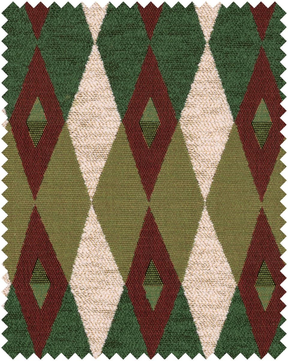 Giardino Woven fabric in red green color - pattern number FB00144 - by Mind The Gap in the La Dolce Vita collection