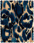 Blu Selvaggio Velvet fabric in indigo taupe color - pattern number FB00132 - by Mind The Gap in the La Dolce Vita collection