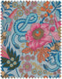 Giardino Segreto Embroidered fabric in blue pink color - pattern number FB00148 - by Mind The Gap in the La Dolce Vita collection