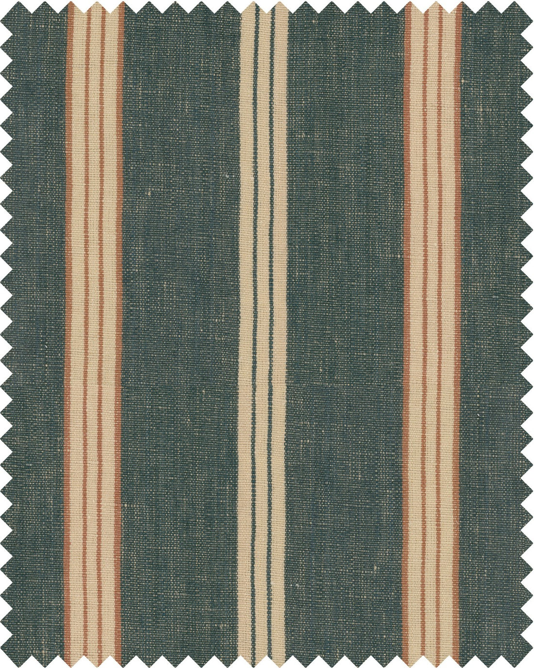 Oregon Stripes Linen fabric in blue color - pattern number FB00086 - by Mind The Gap in the Woodstock collection