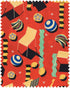 Rosso Giallo Linen fabric in red color - pattern number FB00135 - by Mind The Gap in the La Dolce Vita collection