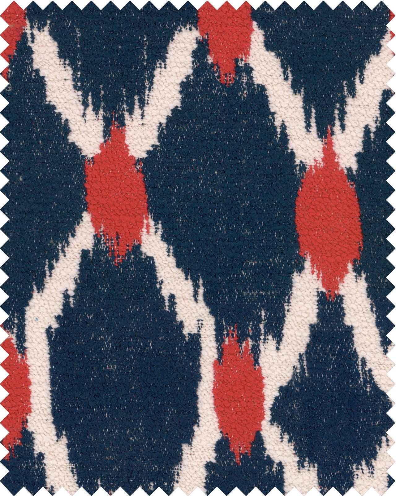 Seebensee fabric in blue red white color - pattern number FB00112 - by Mind The Gap in the Tyrol Apres-ski Home Collection collection