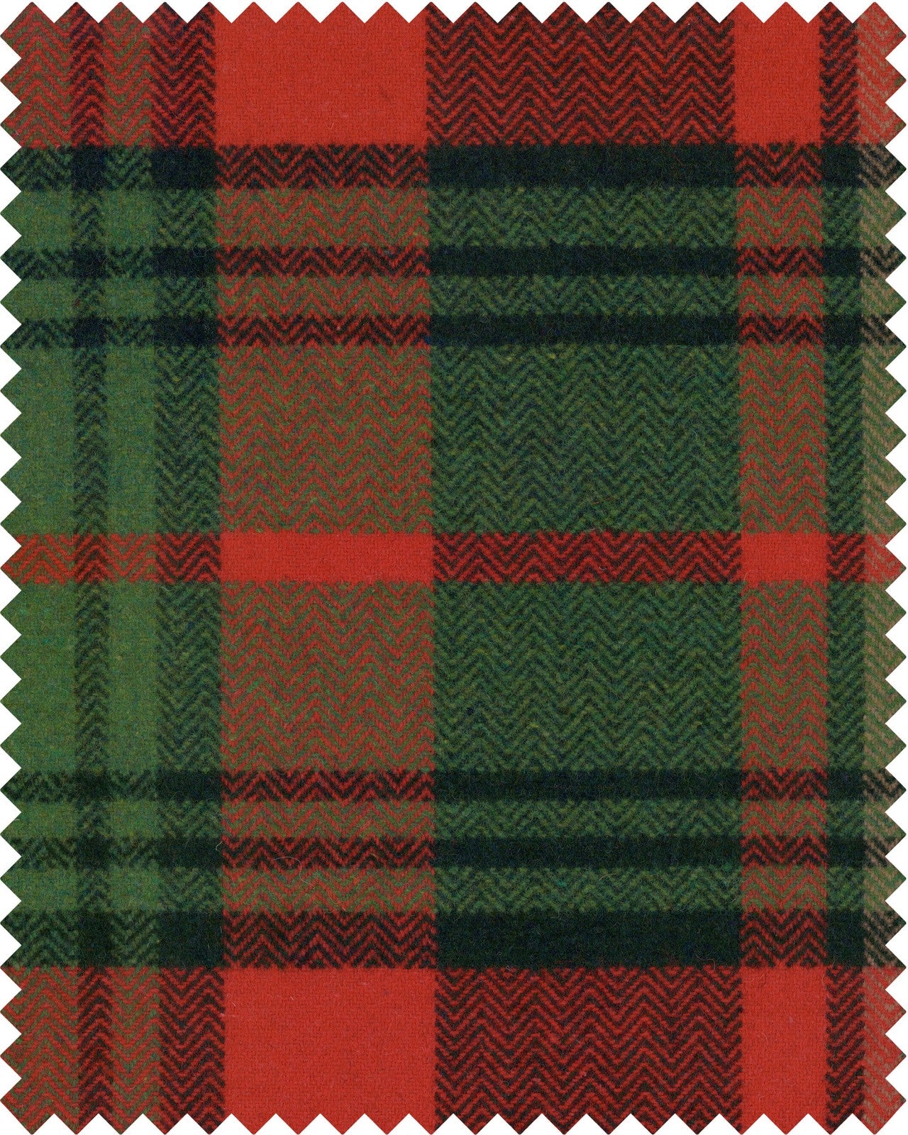 Tyrolean Plaid fabric in black red green color - pattern number FB00115 - by Mind The Gap in the Tyrol Apres-ski Home Collection collection