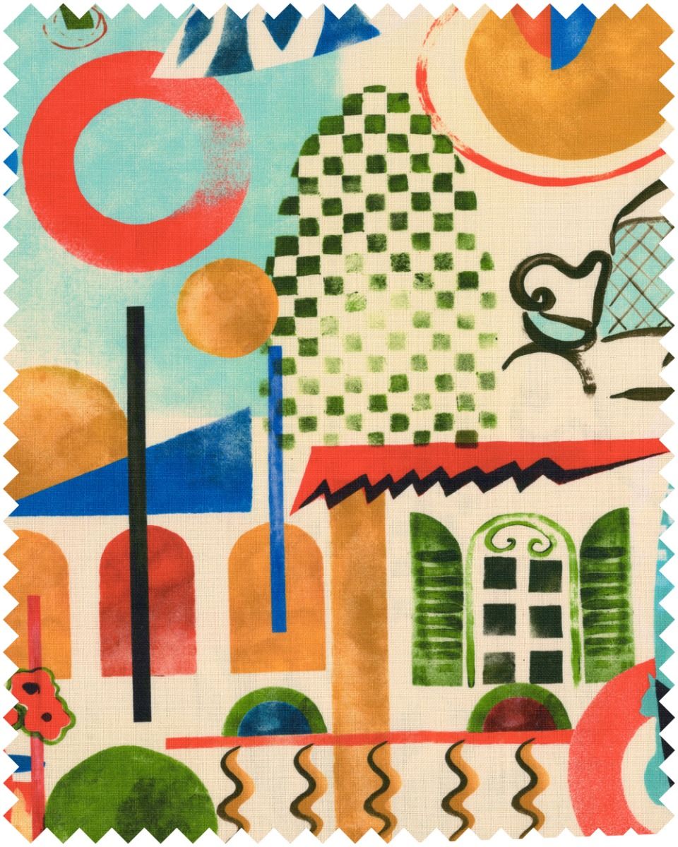 Veranda Linen fabric in sun drenched color - pattern number FB00134 - by Mind The Gap in the La Dolce Vita collection