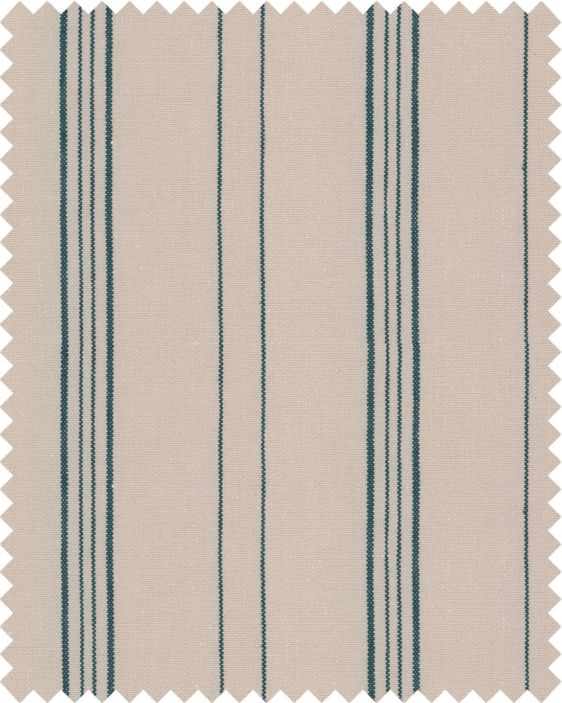 Wichita Stripes Heavy Linen fabric in taupe blue color - pattern number FB00085 - by Mind The Gap in the Woodstock collection