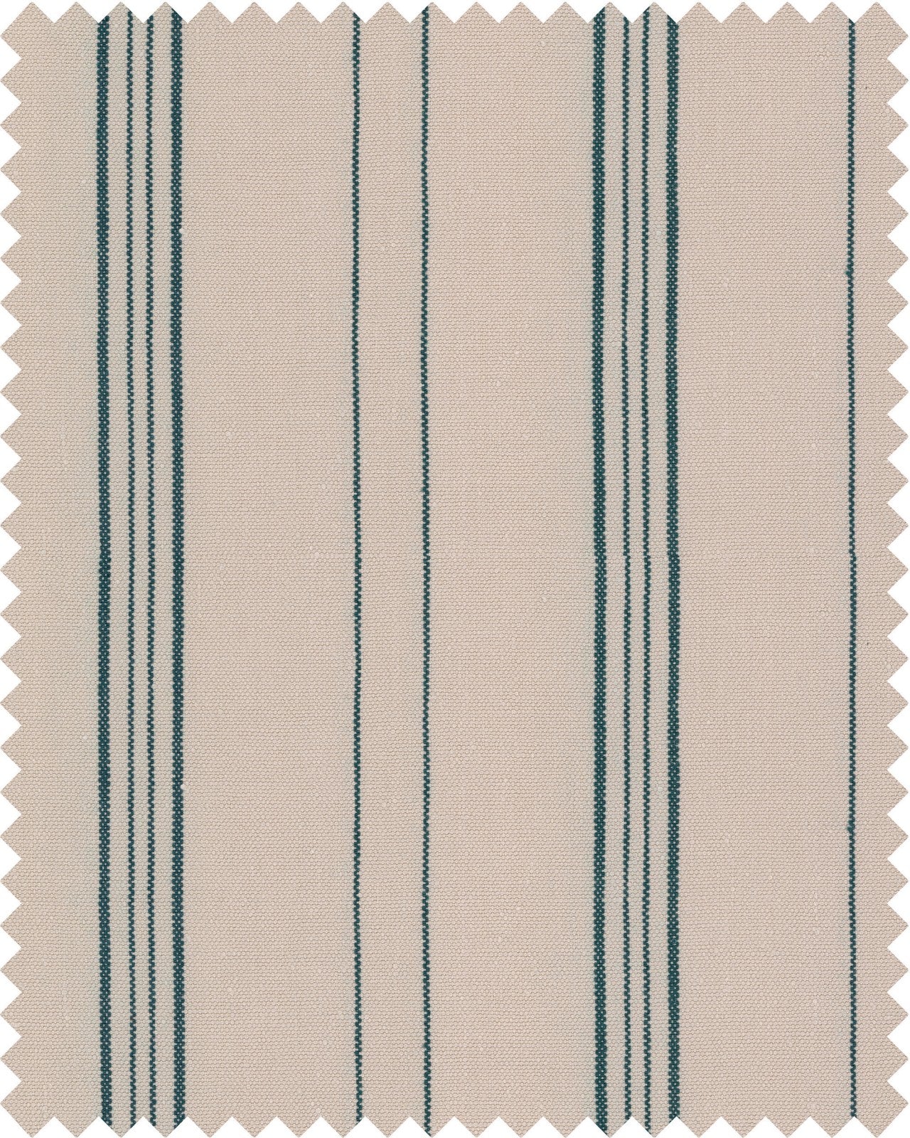 Wichita Stripes Heavy Linen fabric in taupe blue color - pattern number FB00085 - by Mind The Gap in the Woodstock collection