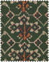 Zold fabric in green white yellow color - pattern number FB00042 - by Mind The Gap in the Transylvanian Roots collection