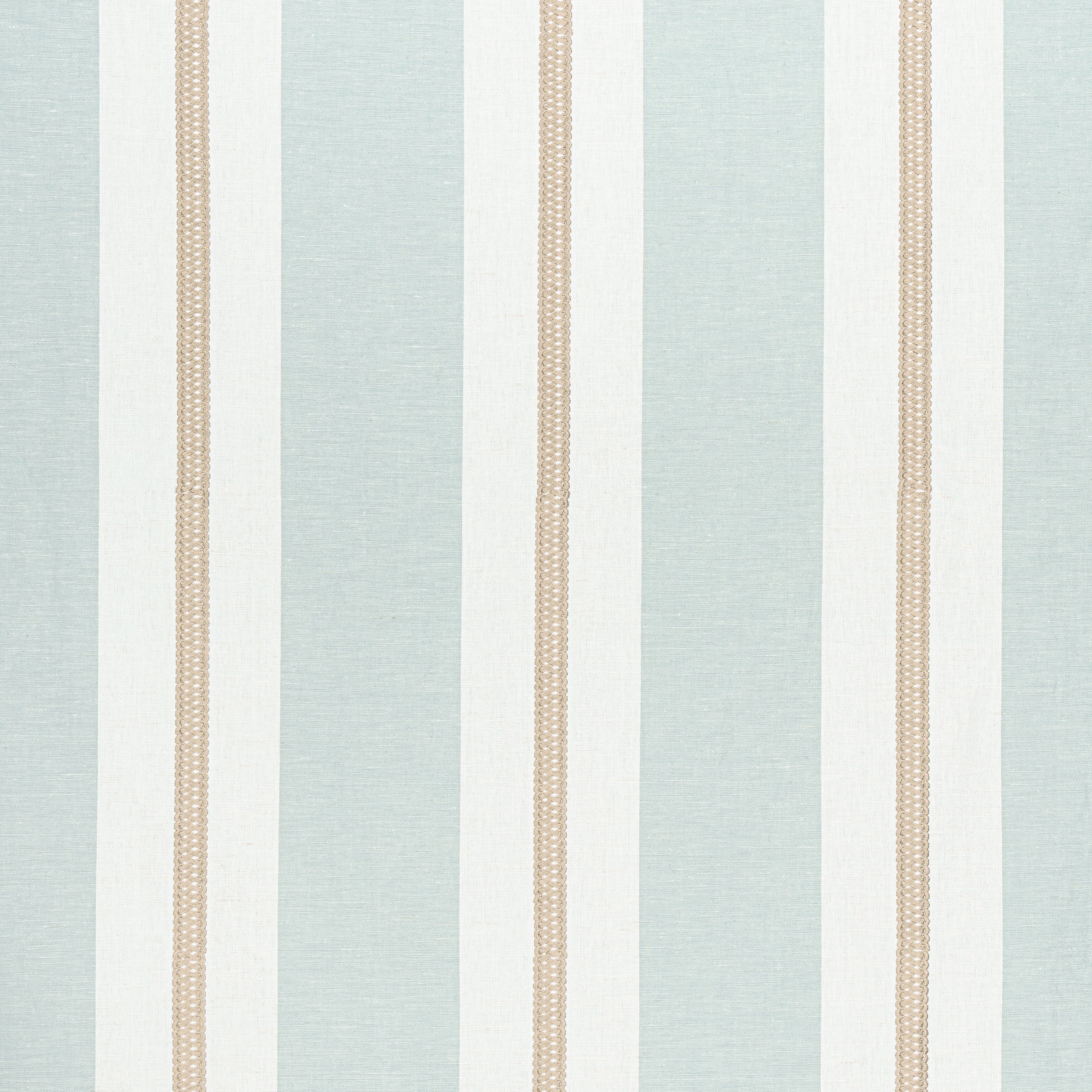 Alden Stripe Embroidery fabric in Beige color - pattern number AW24534 - by Anna French in the Devon collection